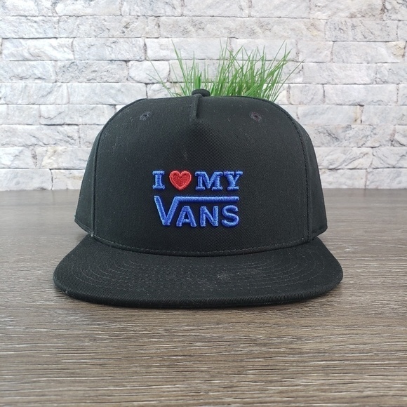 Vans Hat OS Baseball Cap I Love My Vans - Picture 1 of 6